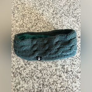 North face green knit winter headband